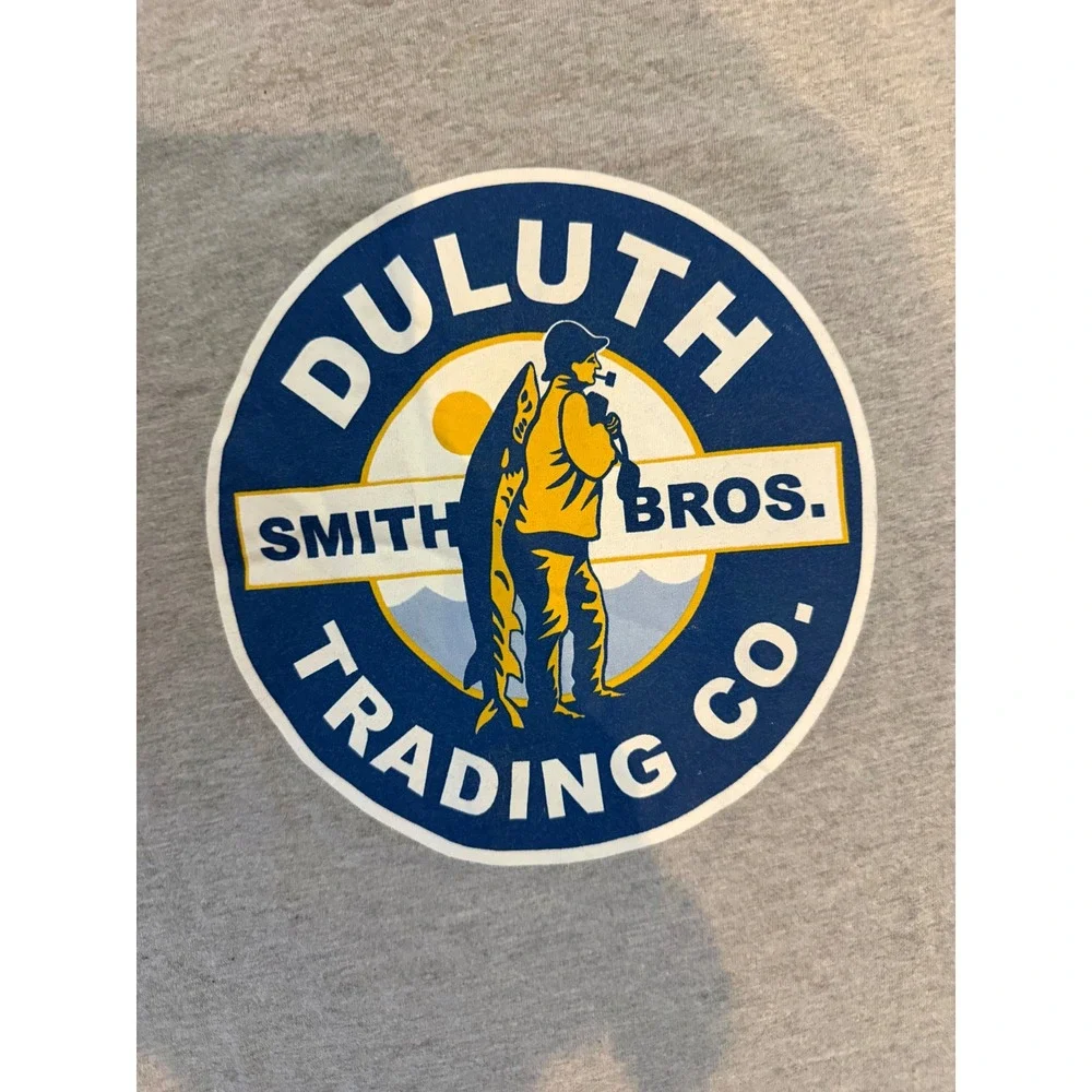 Duluth Trading Co Mens XL Gray Smith Bros‎ Graphic T-Shirt Short Sleeve Cotton